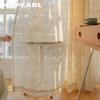 1PC Romantic and Exquisite French Hollow Transparent Tulle Beige Jacquard Sheer Curtain for Living Room Bedroom Balcony Window Home Decor