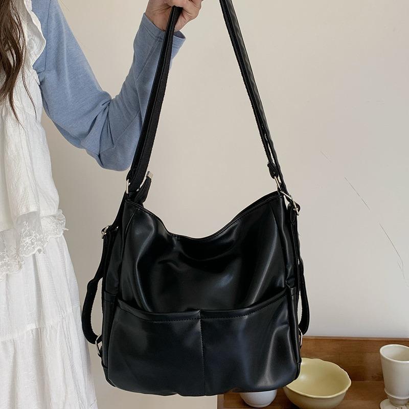 Весенний рюкзак из мягкой искусственной кожи для женщин, большая вместимость, трехцелевая сумка для поездок на работу, многофункциональный рюкзак, наклонный школьный рюкзак, тренд