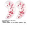 2Pcs Strawberry Gel Eye Ice Pack Puffy Eyes Dark Circles Redness Eye Strain Relief Cold Hot Compress Eye Pad Reusable Under-eye Cooling Patch