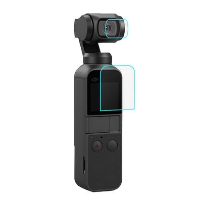PULUZ 9H 2.5D HD Защитная пленка для линз из закаленного стекла + пленка для экрана для карманного стабилизатора DJI OSMO