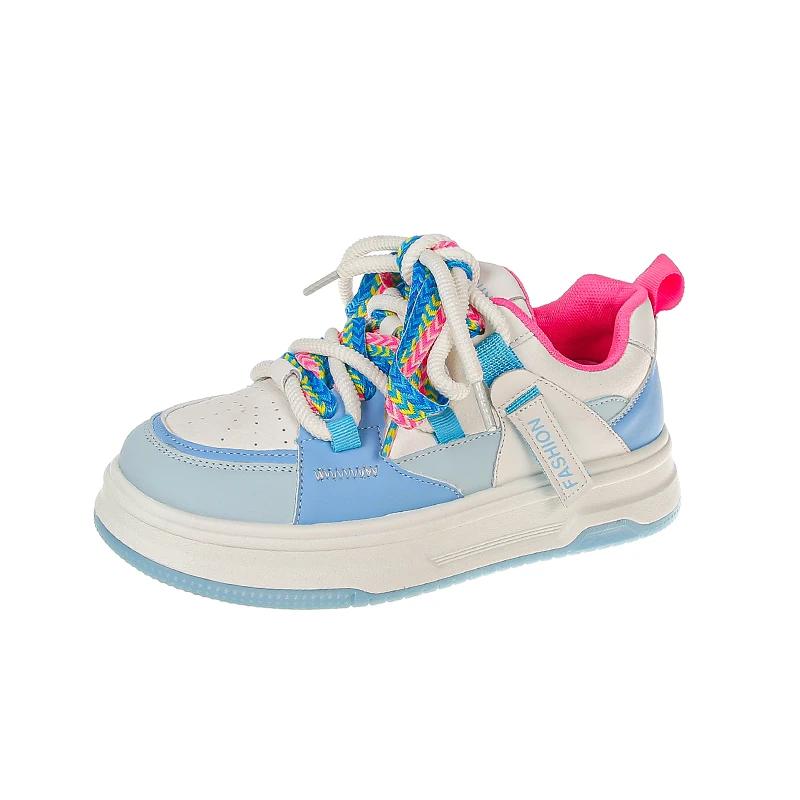 Новые весенне-осенние красочные модные женские спортивные туфли на платформе, хит продаж, женская вулканизированная обувь, кроссовки для ходьбы на открытом воздухе