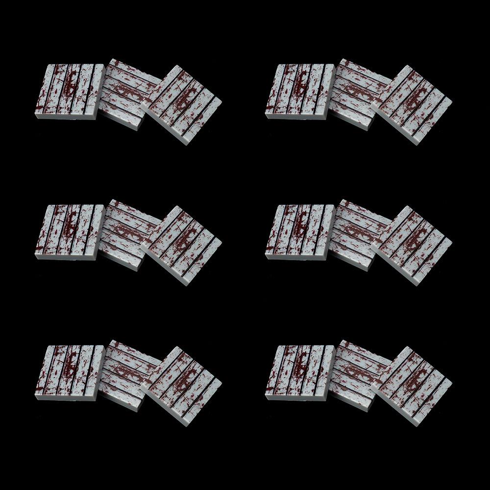 MOC 10PCS Printed 3068 Rusty Floor Pattern Building Blocks Scene Compatible Matching Board Bricks Particle Toy Children Kid Gift