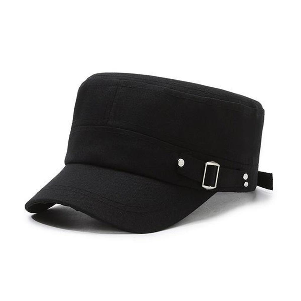 Unisex Basic Buckle Daily Military Cap Casual BT Military Cap