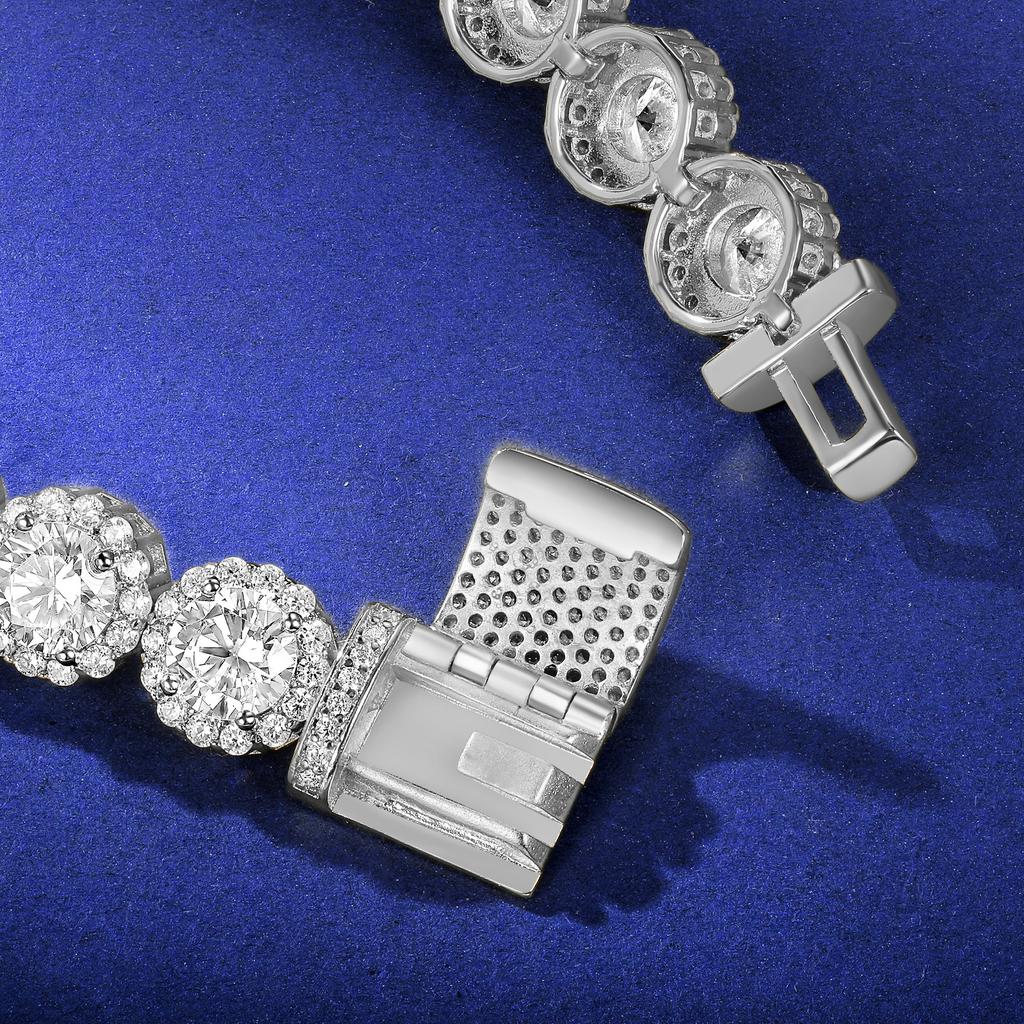 9-миллиметровый кубинский браслет-цепочка, европейский и американский хип-хоп, инкрустированный бриллиантами, теннисные украшения, легкая роскошь, модный, тяжелая промышленность, популярный