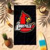 Louisville Cardinals (5) Theme Beach Towel Sand Resistant Soft And Comfortable Suitable For The Pool Camping Yoga And Diving A Travel Essential