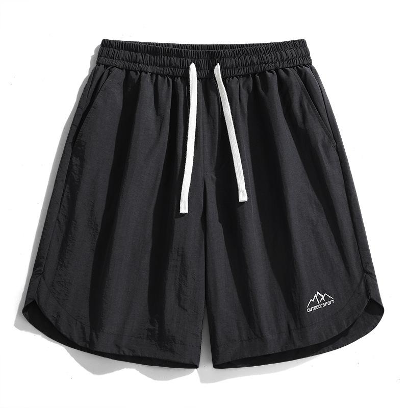 Casual Pants Men's Loose and Quick Drying Casual Shorts Summer Ice Thin Sports Capris