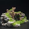 Moss Rockery Shape Decoration Landscaping Creative Bridge Ornament Fish Tank Ornaments  Fish Tank