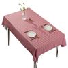 Printed Tablecloth Waterproof And Oil-Proof Leave-In Plaid Table Tablecloth Pvc Table Mat