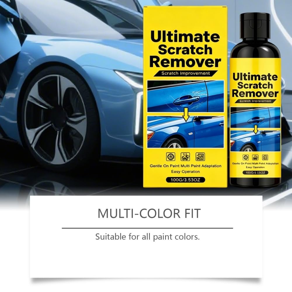 Ultimate Scratch Remover, 60-Second Surface Scratch Fix, Car Cloth Scratch Remover, All Paint Colors Polishing Kit, Car Scratchs Repair Paste Deep