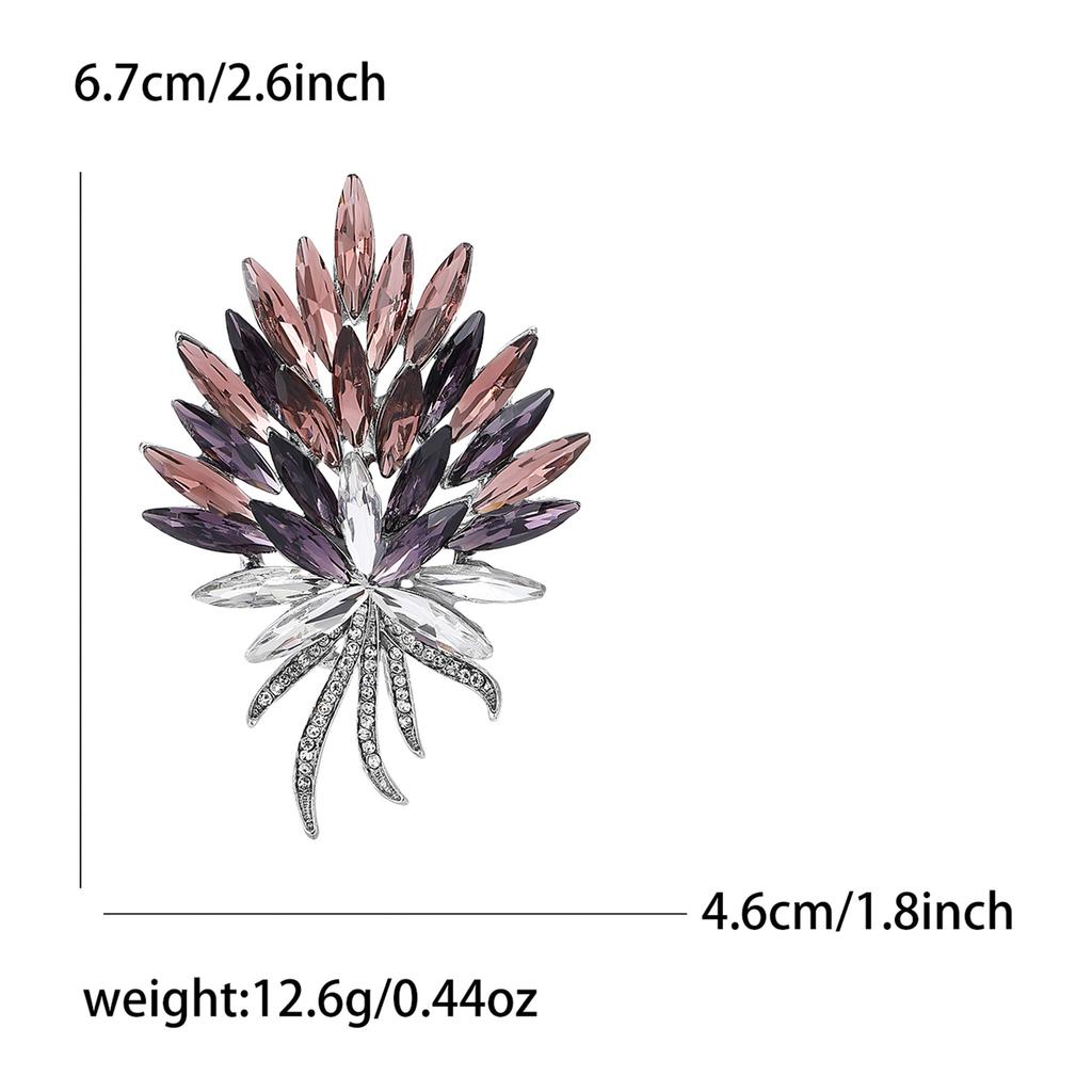 Стильная и элегантная брошь-факел из сплава, брошь-корсаж для женского костюма, стильная бижутерия высокого класса