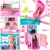 barbie Dream House большой раздвижной дом и аксессуар для куклы Барби для игр возрастом от 1 года и HMX10