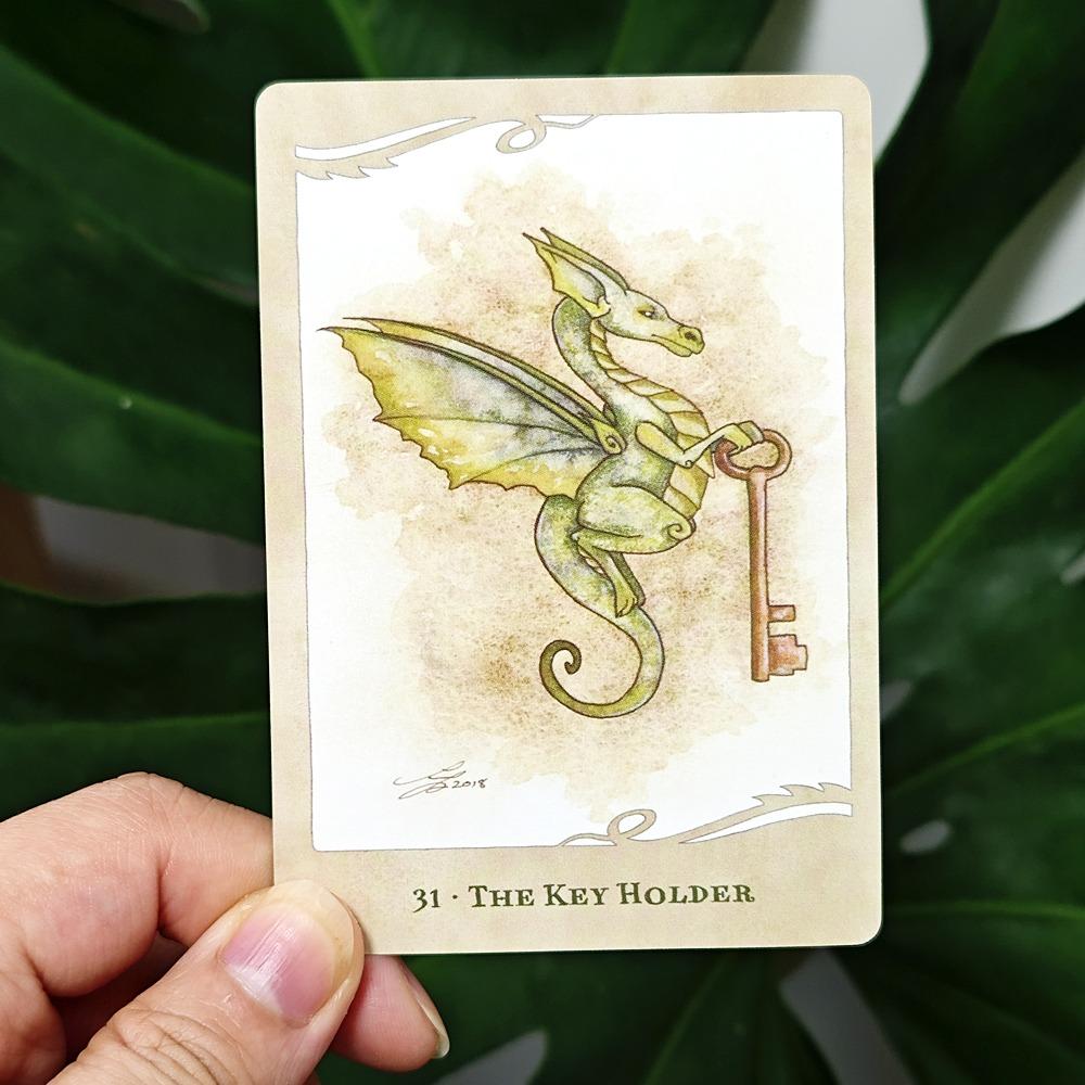 10.4*7.3cm for The Love of Dragons Oracle Deck 44 Pcs Cards