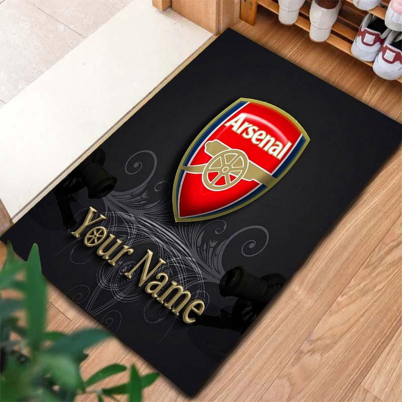 Arsenal F Custom Name Carpet Rug for Living Room Bedroom Home Sofa Decoration,Kids play Non-slip Floor Mat