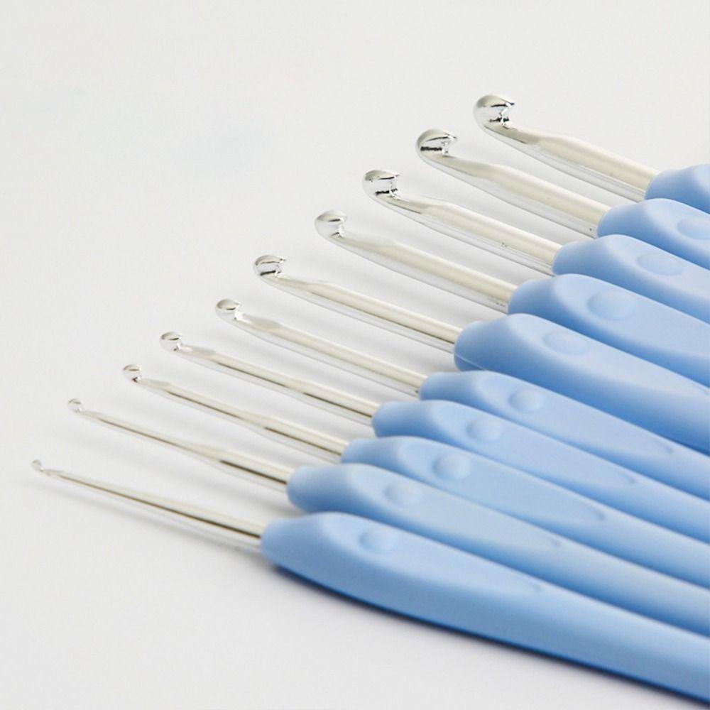 Мягкие ручки Спицы для вязания Алюминиевый инструмент для плетения Новые крючки для вязания Инструмент для ручного вязания