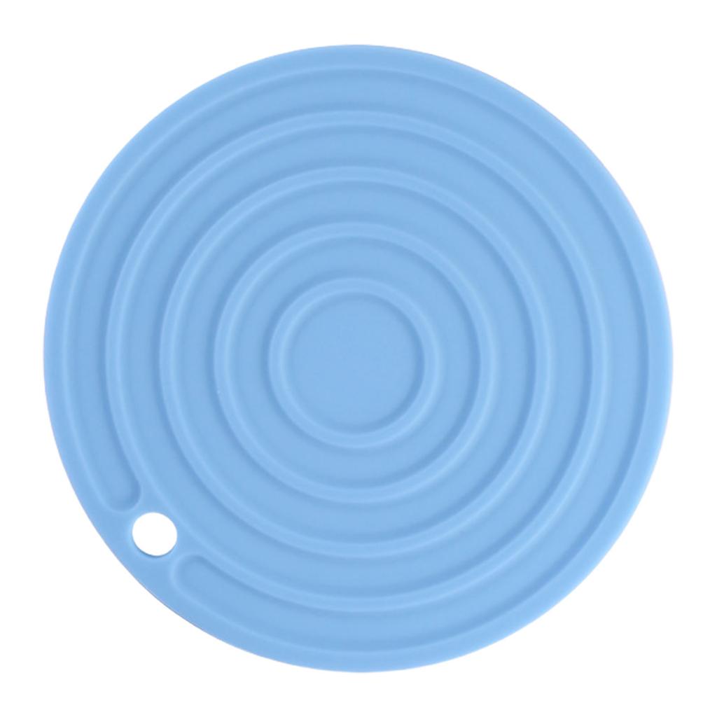 Круглый силиконовый теплоизоляционный коврик для обеденного стола, бытовая нескользящая изолированная подставка под тарелку, кухонные принадлежности