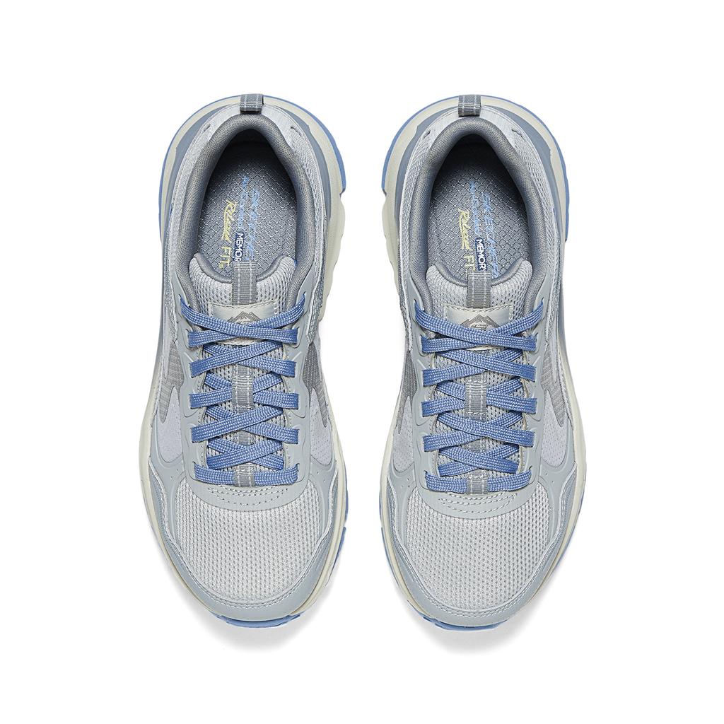 Skechers DLUX Journey Удобные Универсальные Прочные Низкие Туристические Ботинки Женские Туристические Ботинки Серый Синий 180223-GYBL