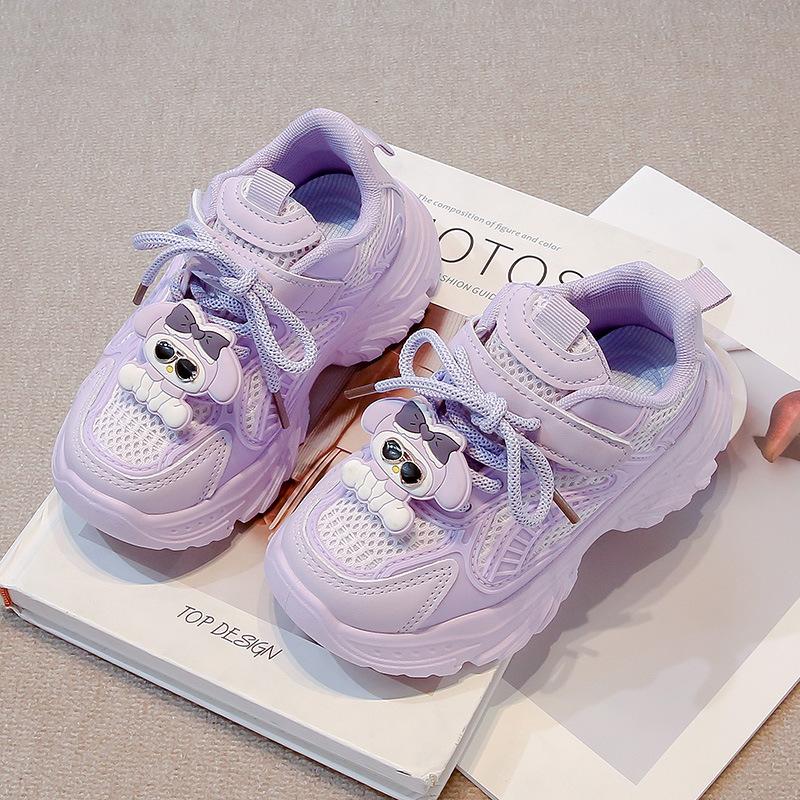 Детские кроссовки мультяшные 2025 новинка корейская версия детских кроссовок папиных дышащие для девочек среднего и старшего возраста кроссовки для бега универсальные