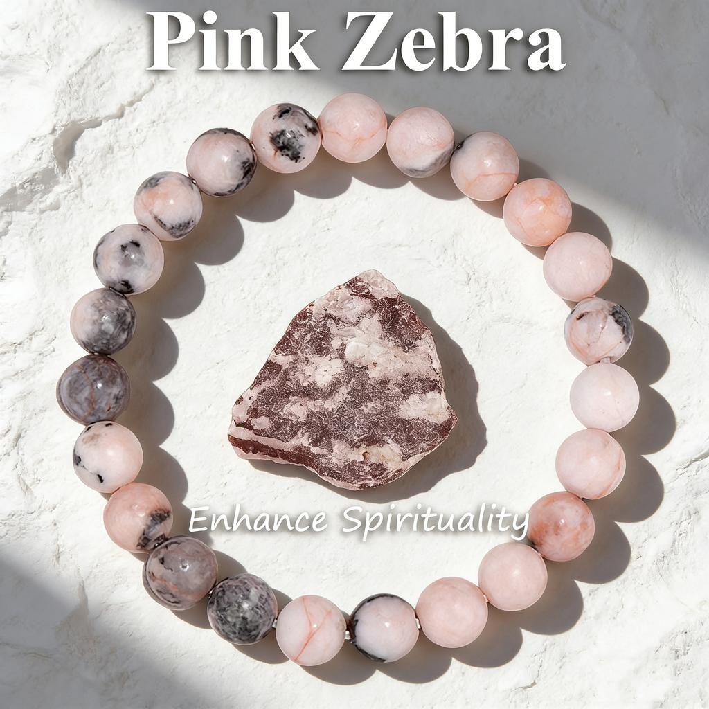 Natural Stone Bead Bracelet Unakite 6 8 10mm Healing Reiki Vitality Charm Bracelet Handmade Round Beads Mens Womens Gift Jewelry