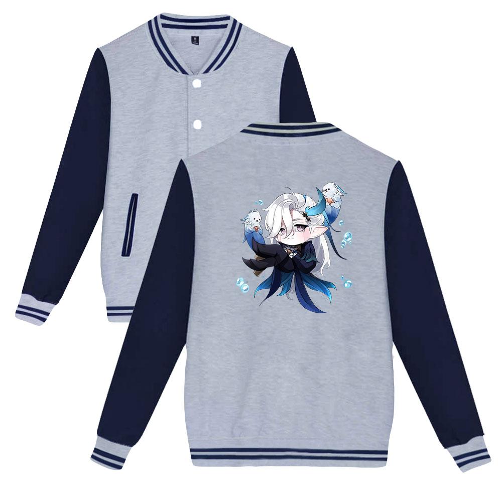 Модная куртка-бомбер Genshin Impact для женщин и мужчин больших размеров Harajuku, модная бейсбольная куртка, женская уличная одежда, весенне-осенняя верхняя одежда-бомбер