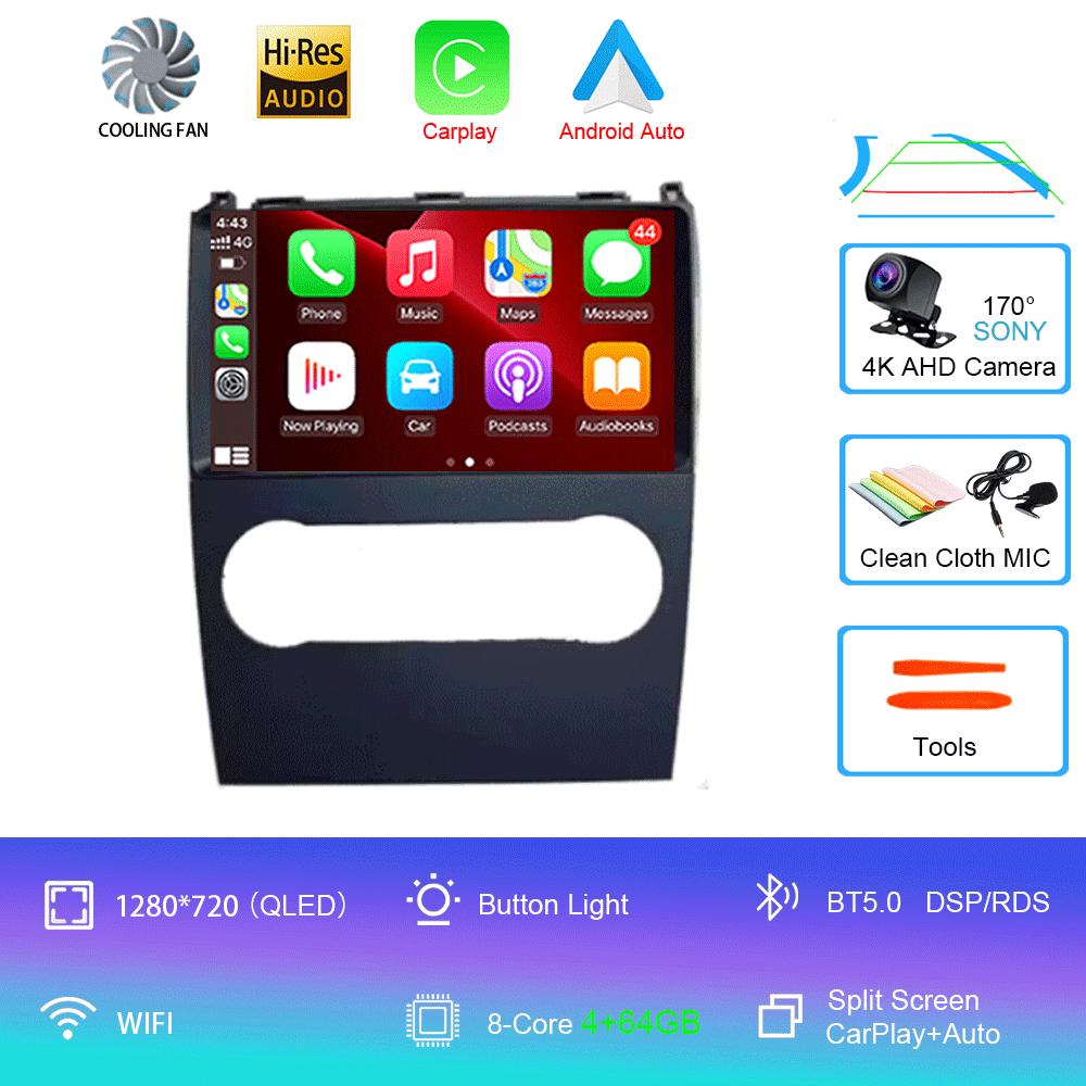 Android14 Автомобильное радио для Mercedes Benz B200 AB Class W169 A160 A180 A200 A220 2009-2012 Мультимедийный видеоплеер Стерео GPS Навигатор