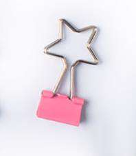 10pcs New Pentagram Long Tail Clip Cute Long Tail Clip Color Long Tail Clip Shaped Long Tail Clip Office Clip
