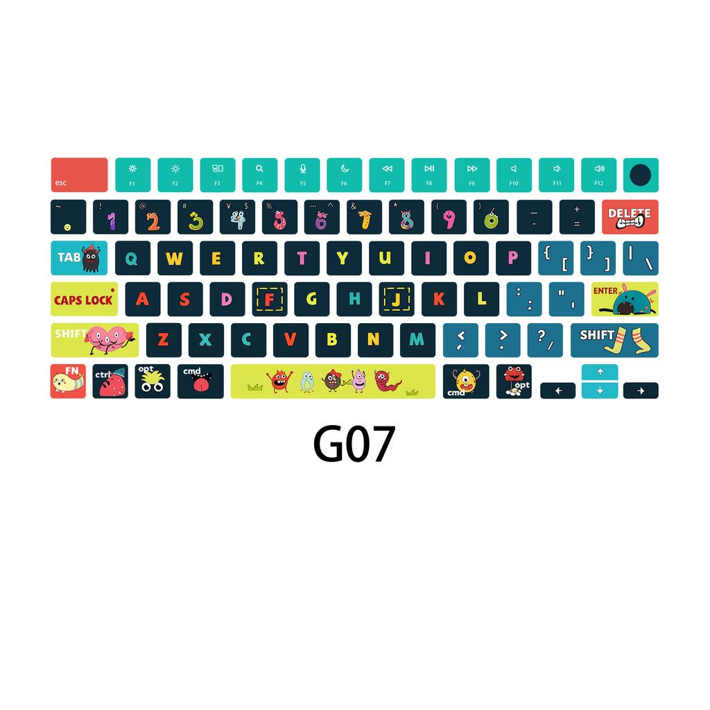 For Macbook Air/Pro M1 M2 M3 M4 M5 /Coloful Printing Micro Matte Soft Paper Keyboard Film/ Anti-scratch Derocation Keyboard Protetcor Film