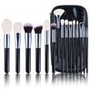 Cangzhou 15-Piece Animal Hair Makeup Brush Set: Eye Shadow & Foundation Brushes
