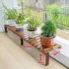 Регулируемая высота Деревянный подоконник Цветочная подставка Широкая балконная полка для растений Узко-верхний Домашний декор Цветочная стойка