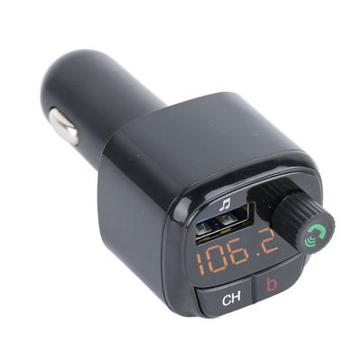 Автомобильный Bluetooth-адаптер V5.0 FM Bluetooth-передатчик MP3-плеер с двойной USB-зарядкой