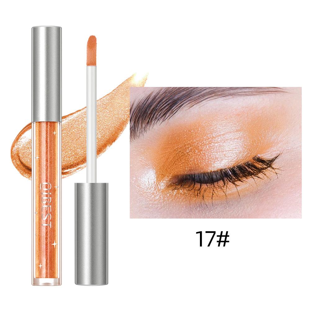 Жидкие тени для век с блестками, хайлайтер с жемчужным отливом, матовые суперблестящие одноцветные осветляющие жидкие тени для век