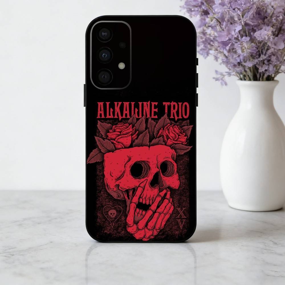 Панк A-Alkaline T-Trio Band Чехол для телефона Samsung Galaxy A73, A72, A71, A70, A53, A52, A51, Другие Мягкий Черный Корпус
