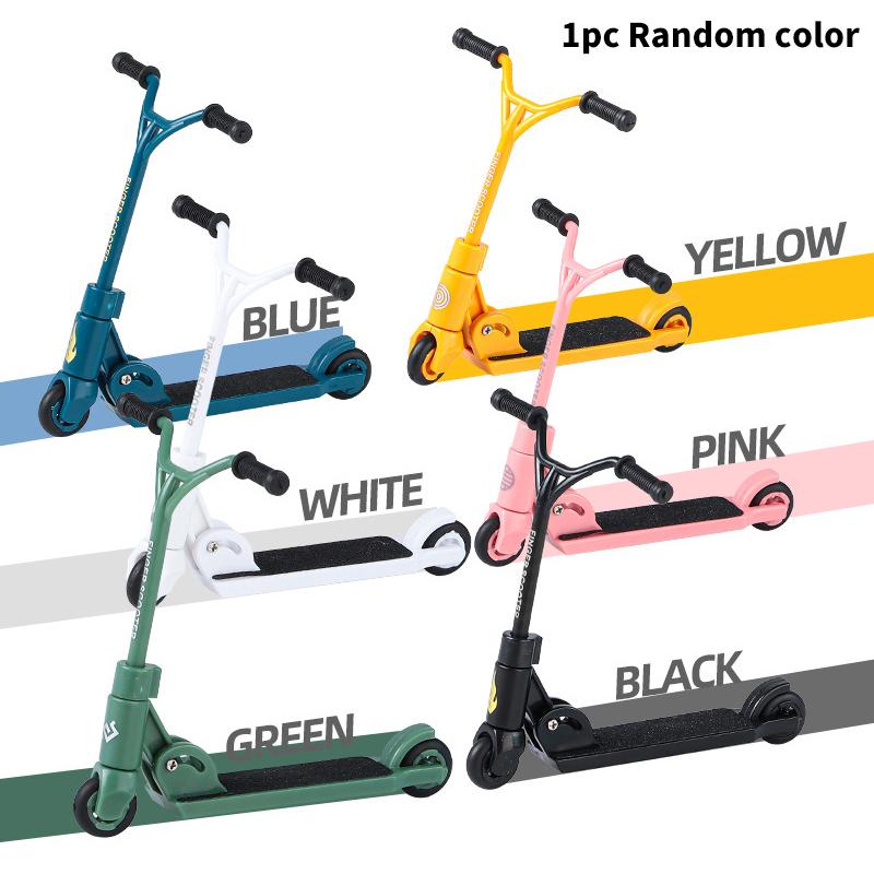 Двухколесный самокат Мини-скейтборд для пальцев Детские развивающие игрушки Настольный скейтборд Забавный реквизит для пальцевого самоката