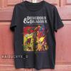 Футболка Dungeons & Dragons Анимационный сериал 80-х Унисекс Черная футболка Бесплатная доставка Унисекс Футболка