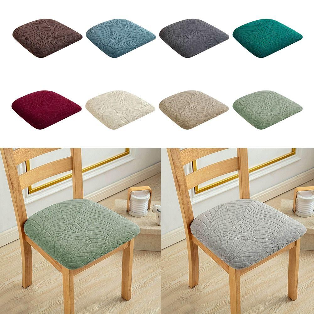 Washable Chair Seat Cover Stretch Seat Cushion Covers Without Backrest Chair Protector