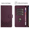 Luxury Honeycomb Texture Phone Case Magnetic Flip Wallet Cover for Honor 90 Lite, 80, 70, 60SE, 20S, 20, 9X, 9