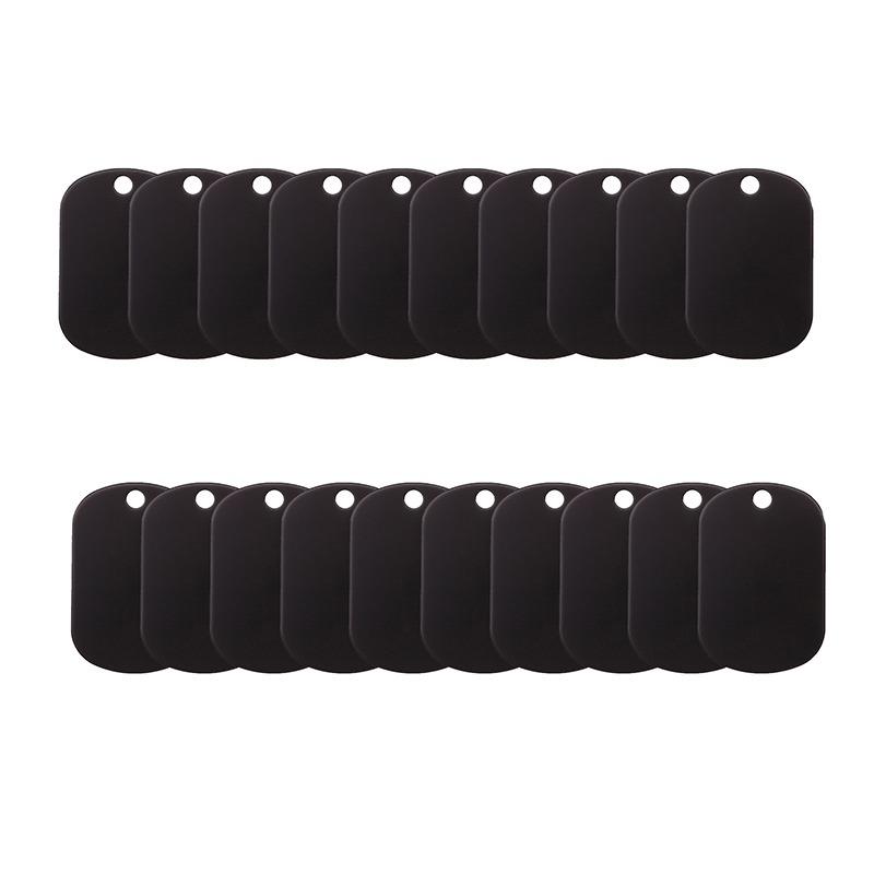 20 шт. алюминиевая пустая прямоугольная бирка для собак с лазерной гравировкой на заказ, ювелирное изделие, кулон, брелок, ожерелье, ошейник для кошек, аксессуары