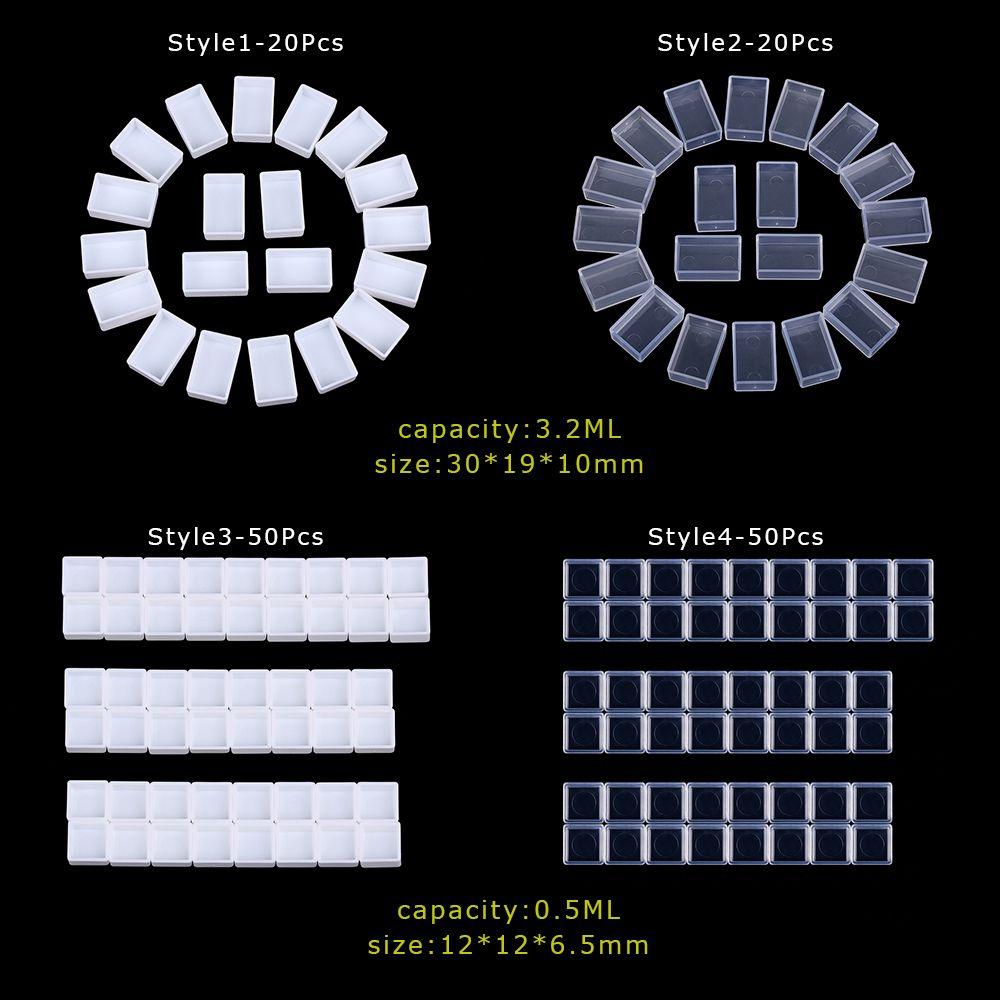 0.5/3.2ML Artists Empty Watercolor Paint Pans Painters Pigment Box Paint Case Art Palette Supplies