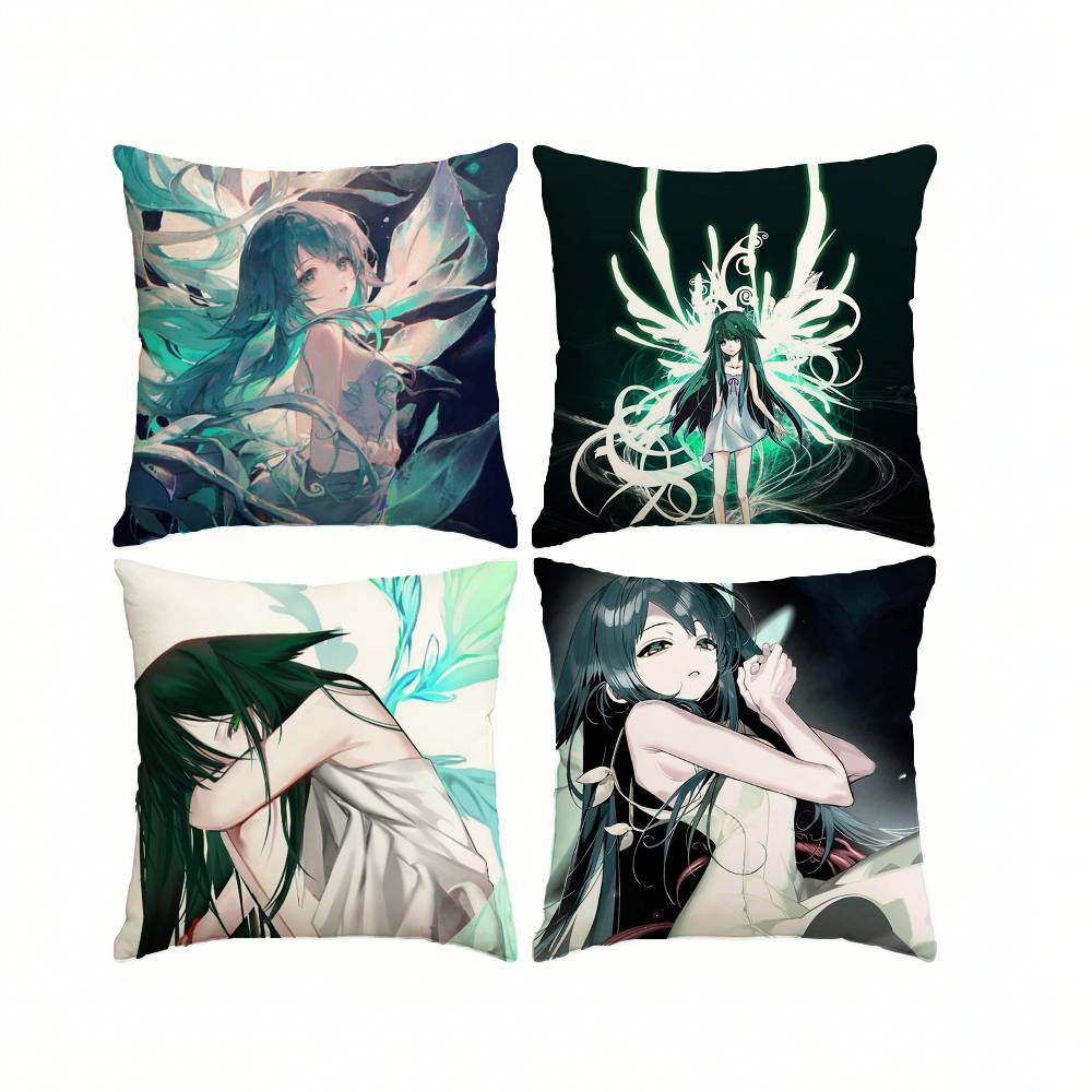 Visual Novel S-Saya no U-Uta Cute S-Saya Pillow Case Square Double-Sided Sofa Cushion Cover Bedroom Bedside Pillow