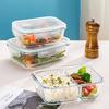 High Borosilicate Glass Bento Box With Lids Airtight Lunch Boxesdivided Lunch Containers