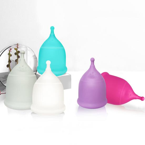 Menstrual Cup Foldable Washable Leakproof Silicone Lady Women Menstrual Period Cup for Vacation