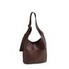 Trendy Woven Bucket Bag: 2025 Early Autumn, Large Capacity, Retro Minimalist Shoulder and Commuter Tote