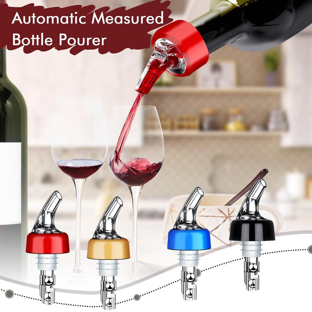 Автоматический мерный дозатор для бутылок - Quick Shot Spirit Measurer, дозатор для напитков, винных коктейлей, инструменты для домашнего бара - 1 унция/30 мл