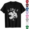 F-CAW-F Women's Casual Letter Print Short-sleeved Top T-shirt