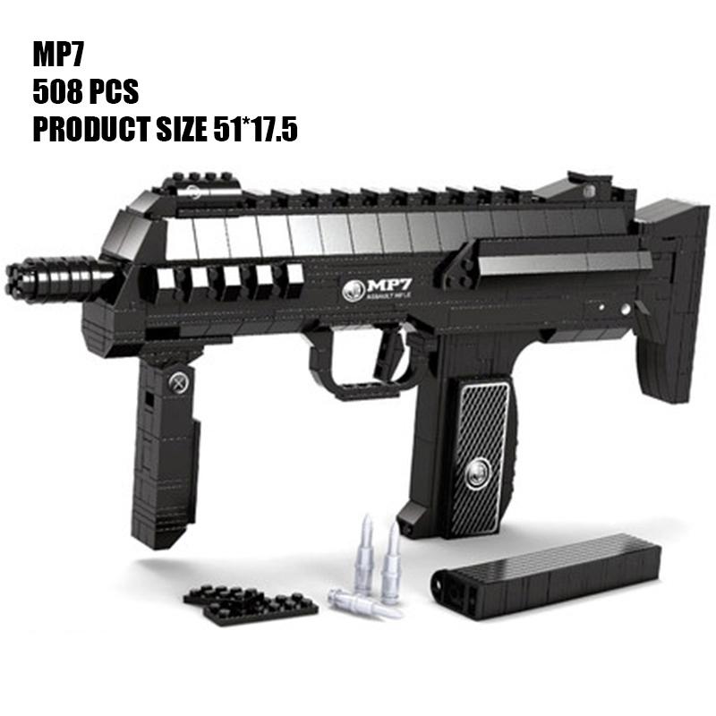 Пистолет Ausini AK47, револьвер, пистолет-пулемет, снайпер, WW2, военная армия, спецназ, модель оружия, строительные блоки, строительные игрушки