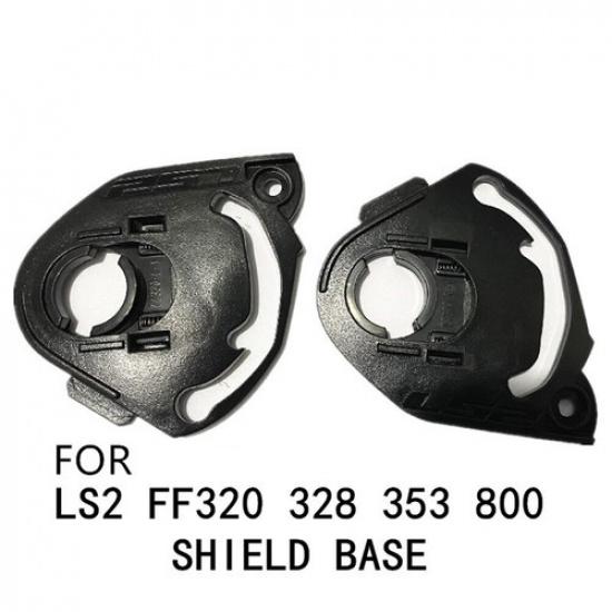 For LS2 STROM STREAM EVO RAPID FF320 328 353 800 Helmet Shield Lens Base | Pair | Plastic | Black