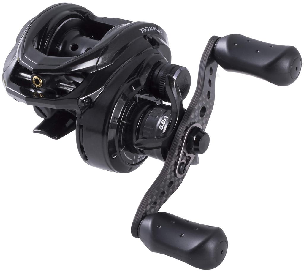 AbuGarcia Bass Fishing Baitcasting Reel with Carbon Handle for Saltwater Fishing ROXANI8-L Left-Handed