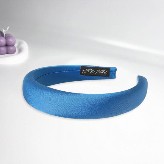 Усиленный дизайн обруча для волос, сплошной цвет, широкая повязка на голову, мягкая на ощупь губка, повязка для волос, универсальные аксессуары для волос