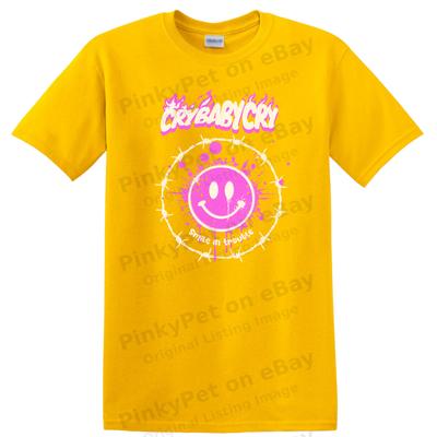 Cry Baby Cry Smileys Graphic T Shirt Cute Fun Shirt for Teens W/ Tee