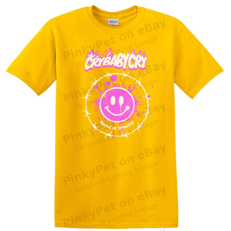 Cry Baby Cry Smileys Graphic T Shirt Cute Fun Shirt for Teens w/ Tee