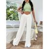Womens Loose Wide Leg Lounge Pants Casual Comfortable Cotton Blend Joggers Home Office Daily Wear
